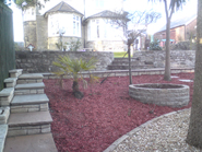 Landscaping in Coity Bridgend, White - AFTER